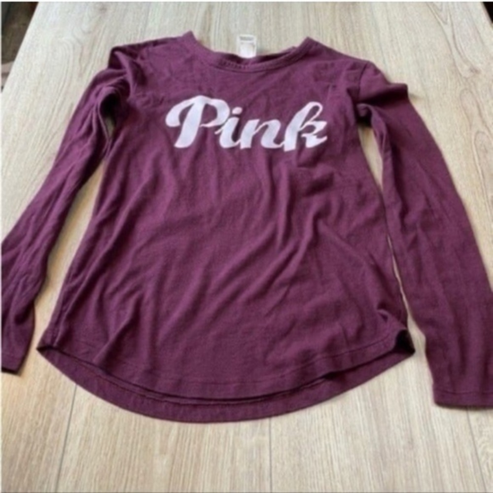 Victorias secret Pink purple white Long Sleeve Shirt top